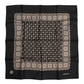 Dolce & Gabbana Black Brown Patterned Square Foulard Scarf