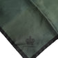 Dolce & Gabbana Green DG Crown Silk Square Men Foulard Scarf