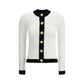 Balmain White Viscose Cardigan
