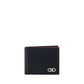 Ferragamo Black Calf Leather Bos Taurus Wallet