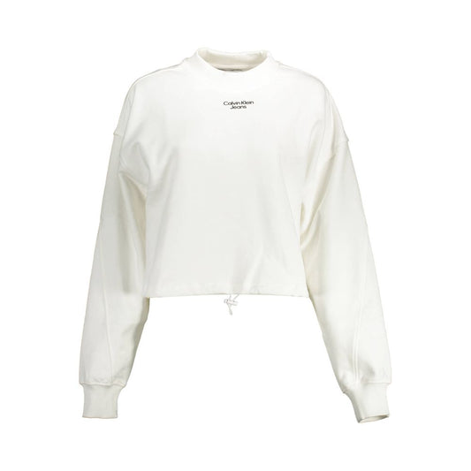 Calvin Klein White Cotton Sweatshirt
