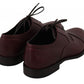 Dolce & Gabbana Elegant Bordeaux Leather Dress Shoes