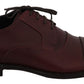 Dolce & Gabbana Elegant Bordeaux Leather Dress Shoes