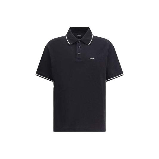 Amiri Black Cotton Polo T-Shirt Mens T-Shirt