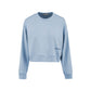 Hinnominate Blue Polyester Hoody