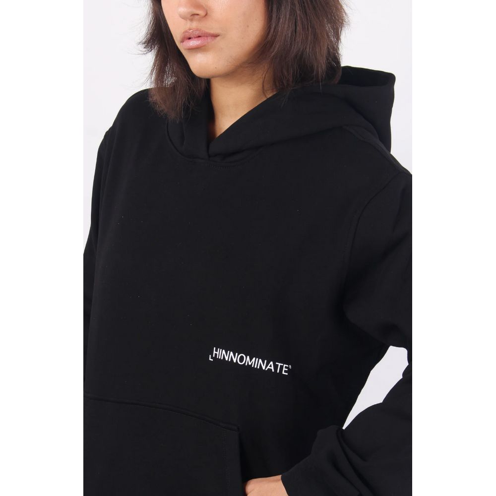 Hinnominate Black Cotton Hoody