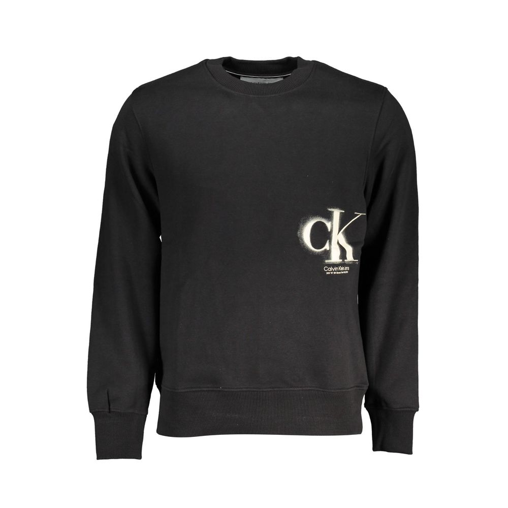 Calvin Klein Nero Cotton Men Sweatshirt