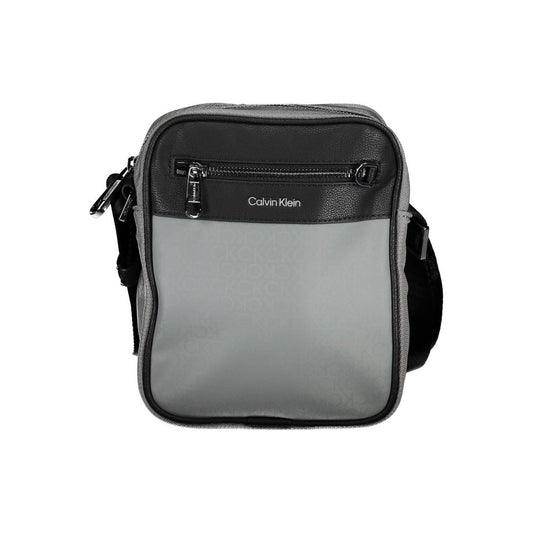 Calvin Klein Gray Polyester Shoulder Bag Mens Shoulder Bag