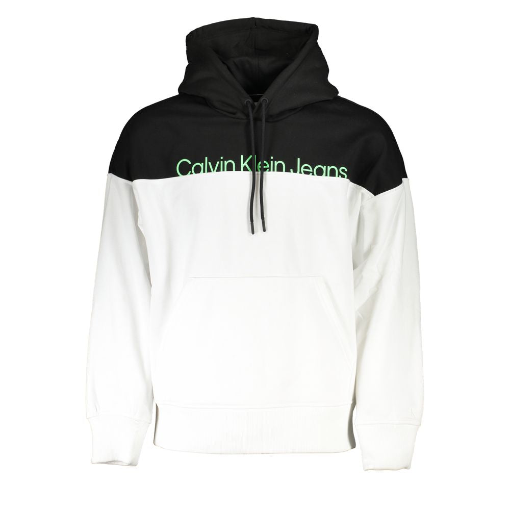 Calvin Klein Bianco Polyester Mens Sweatshirt Mens Sweater