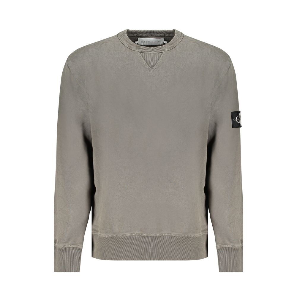 Calvin Klein Green Cotton Sweatshirt Mens Sweater