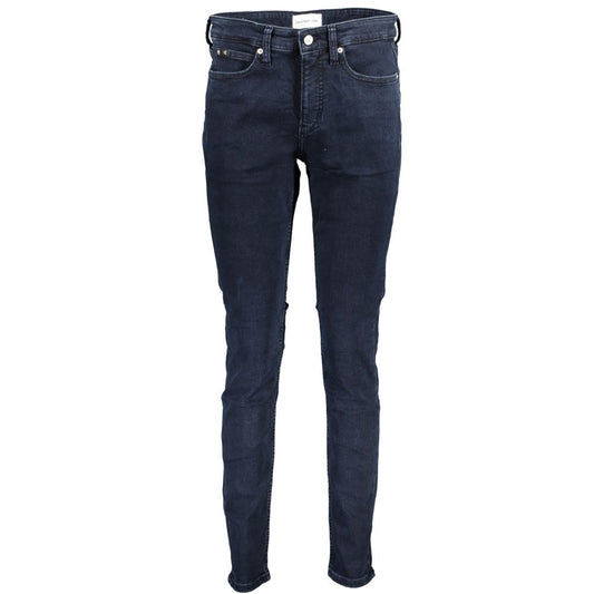Calvin Klein Blue Cotton Skinny Jeans
