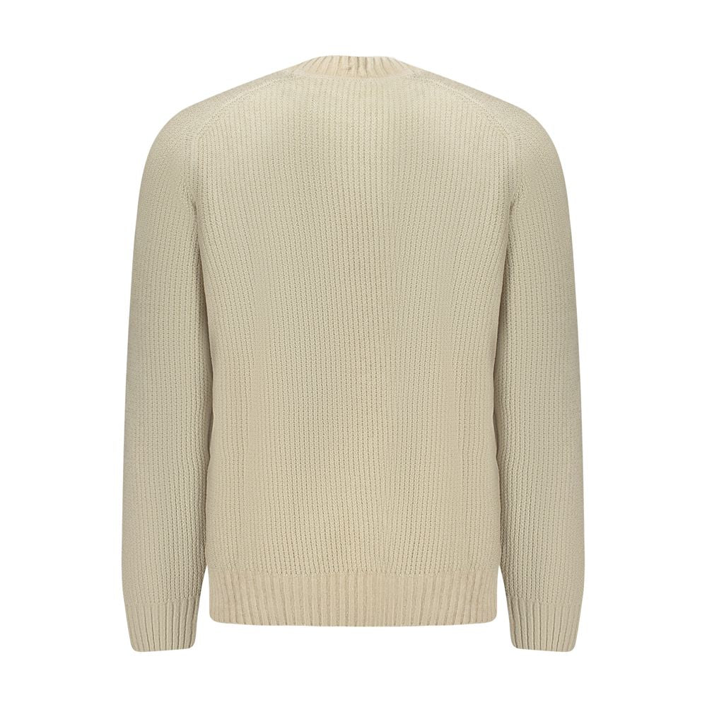 Hugo Boss Beige Cotton Men Sweater Mens Sweater
