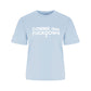 Comme Des Fuckdown Blue Cotton Women T-Shirt