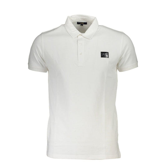 Cavalli Class White Cotton Polo Shirt Mens T-Shirt