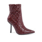 19V69 Italia Bordeaux Fabric Boot