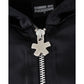 Comme Des Fuckdown Black Polyester Women's Hooded Sweatshirt