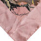 Dolce & Gabbana Pink Silk Floral Print Square Foulard Scarf