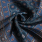 Dolce & Gabbana Blue Printed Silk Square Men Foulard Scarf