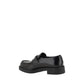 Prada Black Rubber Platform Loafers
