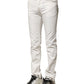 Dolce & Gabbana White Cotton Skinny Men Denim Jeans