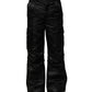 Dolce & Gabbana Black Nylon DG Logo Straight Pants