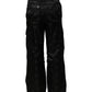 Dolce & Gabbana Black Nylon DG Logo Straight Pants