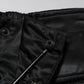Dolce & Gabbana Black Nylon DG Logo Straight Pants