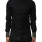 Dolce & Gabbana Black Cotton GOLD Long Sleeves Dress Shirt