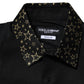 Dolce & Gabbana Black Cotton GOLD Long Sleeves Dress Shirt