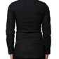 Dolce & Gabbana Black Cotton GOLD Long Sleeves Dress Shirt