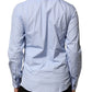 Dolce & Gabbana Light Blue Cotton Long Sleeves Dress Shirt