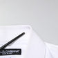 Dolce & Gabbana White GOLD Embroidery Detailed Dress Shirt