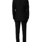 Dolce & Gabbana Black Wool 3 Piece Single Breasted Suit