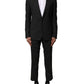 Dolce & Gabbana Black Wool 2 Piece Single Breasted Suit