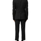 Dolce & Gabbana Black Wool 2 Piece Single Breasted Suit