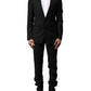 Dolce & Gabbana Blue MARTINI Wool Formal 2 Piece Suit