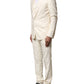 Dolce & Gabbana Ivory Wool 3 Piece Single Breasted Suit