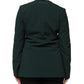 Maison Margiela Green Single Breasted One Button Coat Jacket
