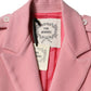 PINK MEMORIES Pink Wool Double Breasted Blazer Coat Jacket