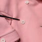 PINK MEMORIES Pink Wool Double Breasted Blazer Coat Jacket