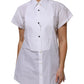 Dolce & Gabbana White Cotton Collared Short Sleeves Top