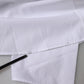 Dolce & Gabbana White Cotton Collared Short Sleeves Top