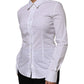 Dolce & Gabbana White Cotton Collared Long Sleeves Shirt Top