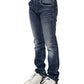 Dondup Blue Washed Skinny Fit Casual Men Denim Jeans