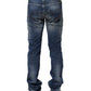Dondup Blue Washed Skinny Fit Casual Men Denim Jeans