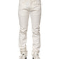 Dolce & Gabbana White Cotton Skinny Men Denim Jeans