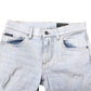 Dolce & Gabbana Light Blue Tattered Skinny Denim Jeans