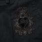 Dolce & Gabbana Dark Blue Logo Cotton Dress Pants