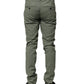 Dondup Green Mid Waist Skinny Fit Casual Pants