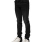 Dolce & Gabbana Black Cotton Skinny Men Denim Jeans